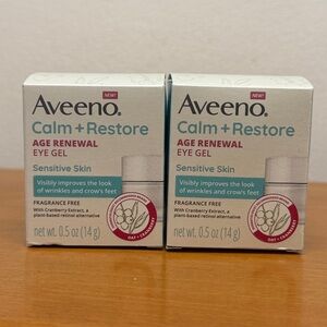 Aveeno Calm + Restore Age Renewal Facial Bundle